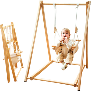Holz-Babyschaukel für 6 bis 18 Monate alte Kinder