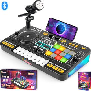 DJ-Set für Kinder mit Bluetooth & Mikrofon - Wiederaufladbar